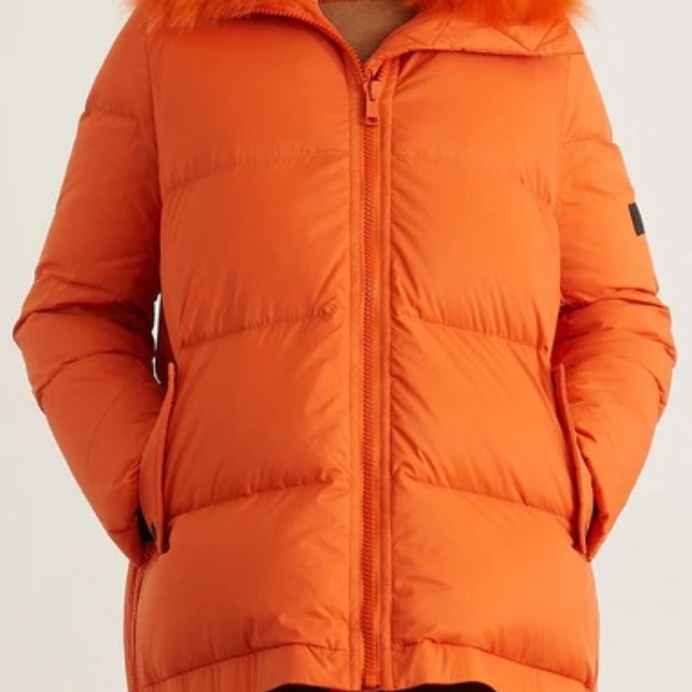 Yves Salomon Tibet Lamb Collar Down Coat NWT size 36 (4)